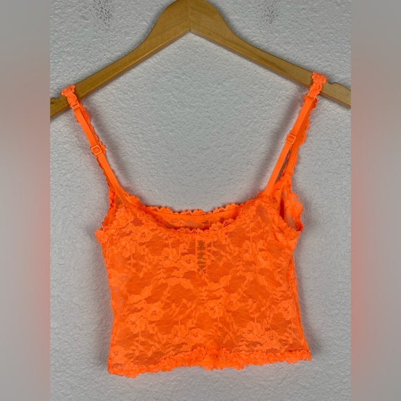 SKIMS Stretch Lace Adjustable Cami in Neon Orange women’s size Small - Picture 3 of 11